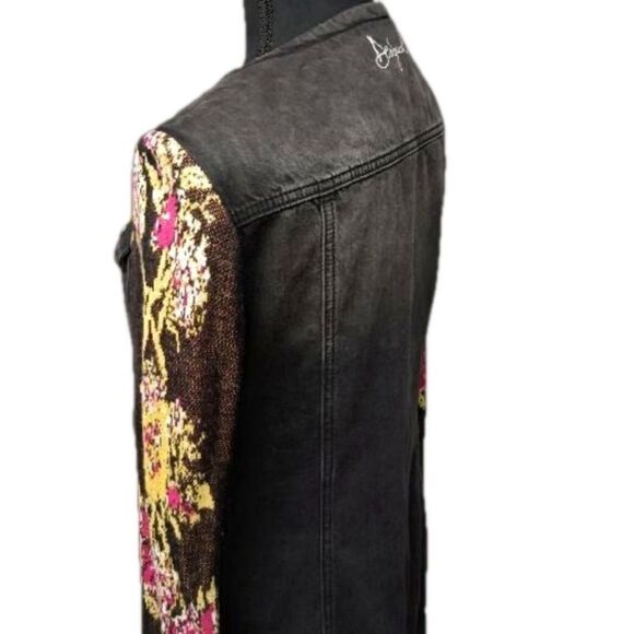 Desigual Roxanne Denim With Flower Dress - Picture 16 of 16